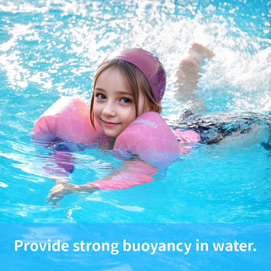 Gogokids Swim Vest for Kids, Toddler Floaties Fit 30-60 lbs Girls & Boys, Swimming Aid with Water Wings and Shoulder Strap for 2-6 Years, Pool/Beach