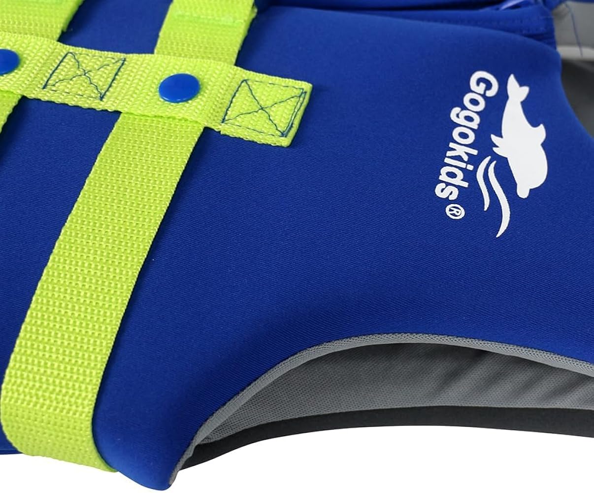 Gogokids Toddler Swim Vest, Kids Floaties – Boys & Girls Buoyancy Jacket for Pool & Beach, Fits 2-8 Years / 22-60 lbs