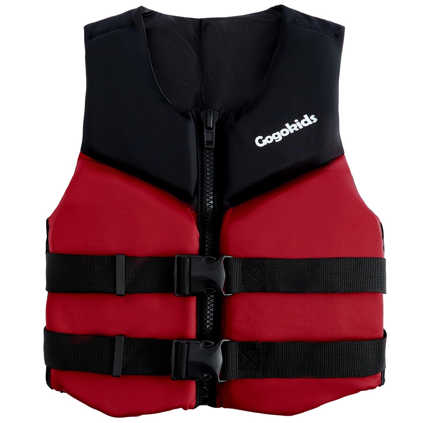 Gogokids Youth Swim Vest for Kids Teens Boys Girls 50-90 lbs & 75-125 lbs, Soft 3D Fabric Swim Jacket, Lightweight Pool Float Vest with Adjustable Straps for Swimming Boating Kayak Beach Water Sports